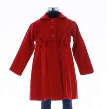 Abrigo para Niña Rojo 3733 Talla 1 a 9 Años - Rojo - Ver 5