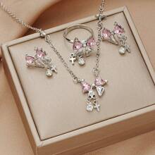 女性珠寶套裝 - 粉色 - 查看 4