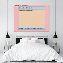 1 Piece Sun Moon Galaxy Black Purple Tapestry Witchy Polyester 100X150Cm/130X150Cm/150X200Cm Decorative Tapestry With Eight Traceless Stickers For Living Room, Bedroom, Dormitory Decoration And Gift Giving - Purple - View 2