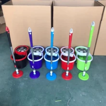 Cubeta y trapeador , trapeador mágico,  carrito de trapeador , mop exprimible , trapeador con exprimidor - Multicolor - Ver 7