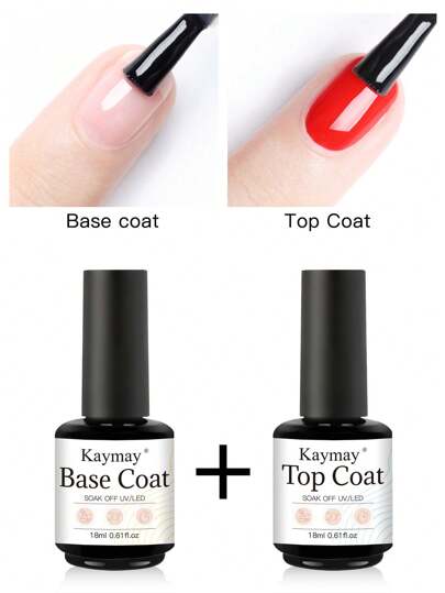 Essenziali per unghie Gel 18ml - Duo Base e Top Coat, confezionati in grandi bottiglie bianche rotonde con un design ad alta capacità, realizzati accuratamente in resina ABS. Il gel base per unghie offre un'adesione robusta, formando un film protettivo per ridurre al minimo il rischio di danni alle unghie. La sua forte capacità di adesione garantisce un processo di arte di unghie più duraturo e resistente. Il top coat protegge efficacemente i disegni e i motivi delle unghie, impedendo fattori esterni come graffi, abrasioni e scolorimento, prolungando così la durata della manicure. Migliorando la lucentezza, contribuisce a mantenere la salute delle unghie, prevenendo la stratificazione e la rottura. Ideale sia per le professioniste delle unghie che per gli appassionati, questo set ti permette di sperimentare la gioia dell'arte delle unghie di livello professionale a casa. Un regalo perfetto per mogli, fidanzate, madri e sorelle, offrendo loro il piacere della cura di lusso delle unghie