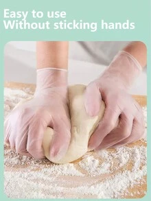 30pcs Disposable Household Glove,Rubber Impregnated Material - Purple - View 4