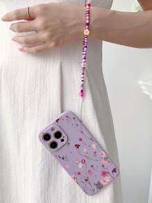 Ốp lưng điện thoại kèm mặt dây chuyền hình hoa mùa hè vẽ tay, có thể tháo rời, tương thích với iPhone/Redmi, phiên bản quốc tế, không phải phiên bản nội địa. - Nhiều màu - Xem 5