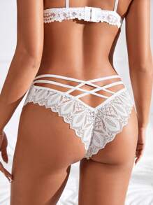 4入組女性性感花邊三角褲 - 彩色 - 查看 2