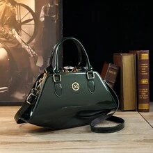 TÚI XÁCH LUCY S Món quà đặc biệt dành cho mẹ trong ngày của mẹ, Túi xách hình đám mây thanh lịch dành cho phụ nữ với trang trí bằng kim cương giả lấp lánh, hoàn hảo cho các bữa tiệc và tiệc chiêu đãi - Màu xanh lá cây đậm - Xem 4