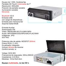 Autoestereo Vak 1703 Motorizado Mp5 Bluetooth Usb Mirrorlink - Multicolor - Ver 5