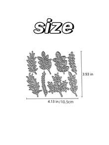 4/6/8入組葉子金屬切割模具,蝴蝶diy工藝模具,楓葉模板壓花刀模切割模板,適用於diy相冊裝飾壓花模板 - 樹葉刀模 - 查看 5