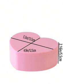 1個粉色愛心設計化妝品收納盒帶鏡子珠寶收納盒雙層桌面可摺疊化妝品整理盒帶梳妝鏡,適用於浴室臥室,是少女女性最好的禮物,還可當作diy珠寶盒、粉色愛心形妝品首飾收納盒,桌面擺飾盒帶有鏡子 - 粉色 - 查看 6