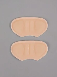 1pair Super Soft Silicone Heel Grips For Men And Women, Prevent Heel Slipping And Chafing, Anti-Slip Heel Pads - Beige - View 7