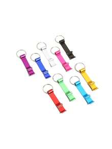 1pc Portable Bottle Opener Keychain - Multicolor - View 5