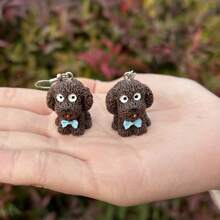 1pair Cute Teddy Dog Shape Resin Dangle Earrings, Diy Jewelry Accessories, Pet Lover Gift For Her - Teddy Dog - View 11