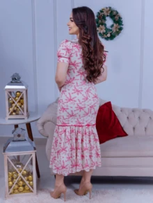 Women Dresses - Màu hồng gỉ - Xem 2