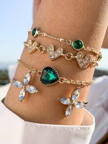 10pcs/Set Simple Style Alloy Bangle Set, Dating Gift For Women - 25877 - View 16