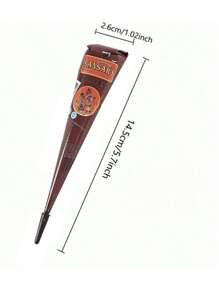 1pc Cone Shaped Body Art Henna Tattoo Paste - Pink - View 6