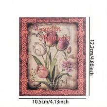 50 tờ Retro Giấy sổ lưu niệm Bộ Không dính Sổ lưu niệm Quân nhu Đóng gói Đối với Tạp chí Người lập kế hoạch DIY Nghệ thuật Viết nhật ký Đạn Thủ công Sổ tay Retro Bối cảnh Giấy - Màu xanh Bạc hà - Xem 7