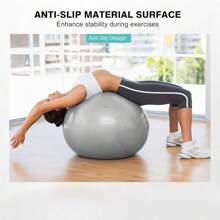 1pc Thickened Yoga Ball For Adults, Pregnant Women, Children Exercise, Balance, Postpartum Recovery And Fitness