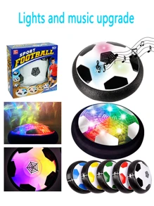 Floating Soccer Ball With Light & Music Indoor Sports Toys For Father & Son Interacting, New Year Gift Holiday Present (Battery Not Included) - Multicolor - View 3