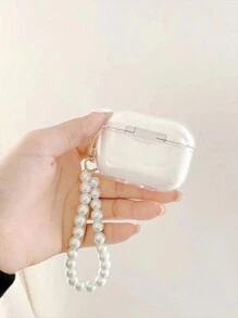 1只可愛的3d桃子形狀防水耳機盒,適用於airpods 1/2代 - 無色 - 查看 10