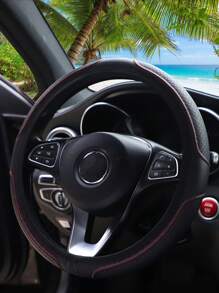 MEIKAXIU 1 Miếng Da 3D Dập nổi Nắp vô lăng ô tô Không có Bên trong Nhẫn , Thoải mái & Mềm mại , Phù hợp 14.5-15 Inch Ô tô/xe hơi Phụ kiện - Đỏ - Xem 8