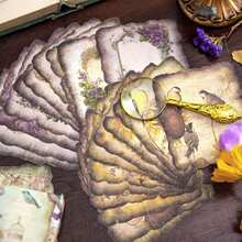 50 tờ Retro Giấy sổ lưu niệm Bộ Không dính Sổ lưu niệm Quân nhu Đóng gói Đối với Tạp chí Người lập kế hoạch DIY Nghệ thuật Viết nhật ký Đạn Thủ công Sổ tay Retro Bối cảnh Giấy - Màu xanh Bạc hà - Xem 3