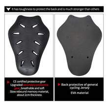 LYSCHY Motorcycle Back Pad 2cm Thickness Slow Rebound CE2 Level Certification Anti Fall Body Armor Protection Pad Motocross Jackets Universal Accessories Rider Racing Riding Gear - Black - View 5