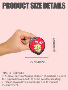 23pcs Video Game Console Theme Patterned Lovely Shoe Flower With Strap, Shoe Patch, Suitable For Diy Decoration Of Slippers And Canvas Shoes - Multicolor - View 2