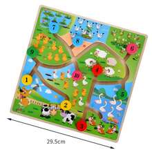 Kindergarten Educational Zone Puzzle Toy, Children's Early Learning Mathematical Intelligence Area, Intellectual Development And Brain Teaser Maze - Royal Blue - View 6
