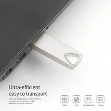 BIYETIMI USB 2.0 Bút 32GB Bạc Dung lượng lớn Kim loại USB 32G Tia sáng Nhẹ , Không thấm nước , Mạnh mẽ USB Sự ổn định - Bạc - Xem 2