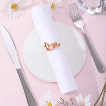 6pcs Valentine's Day Letter LOVE Napkin Rings Table Decoration - Multicolor - View 5