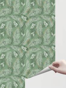 SUPSTICKER 1卷熱帶棕櫚葉紋厚裝自粘壁紙,方便剝離和粘貼,防水裝飾造景貼紙,不留殘膠,尺寸為47.24x15.74英寸 - 彩色 - 查看 7