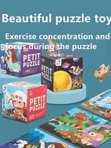 Puzzle Toys For Children, Educational Animal & Transportation Themed Paper Puzzles, Suitable For Boys And Girls As Birthday Gifts - Insects 36pcs - View 5