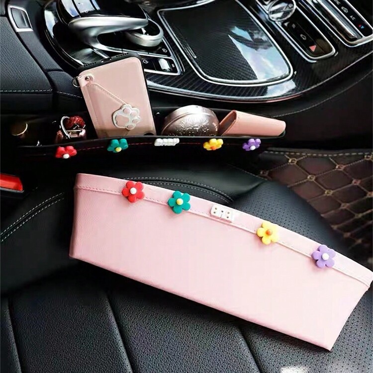 AD 1 件装汽车座椅缝隙填充物 耐磨汽车座椅缝隙固定器 座椅缝隙储物袋 座椅侧边储物盒 汽车储物袋 - A - 查看 7