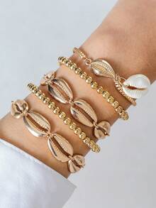 10pcs/Set Simple Style Alloy Bangle Set, Dating Gift For Women - 25877 - View 22