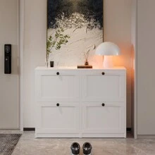 Vowner帶有4個翻轉抽屜的鞋柜,可存放16雙鞋,擺放於門廳、走廊及客廳的式鞋架