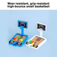 1 組桌上型籃球機投籃玩具桌籃球遊戲籃球投籃遊戲迷你玩具足球玩具手指籃球玩具抗壓玩腹肌 - 彩色 - 查看 5