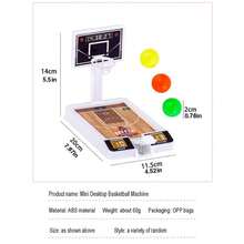 1 組桌上型籃球機投籃玩具桌籃球遊戲籃球投籃遊戲迷你玩具足球玩具手指籃球玩具抗壓玩腹肌 - 彩色 - 查看 3