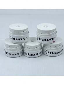 CAMEWIN Dawnsr 5入組白色防汗防滑和減震鏟板網球拍,海灘網球拍和羽毛球拍的專用,白色 - 白色 - 查看 4