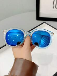 1 件女士时尚金属框架时尚眼镜适合旅行和休闲活动 - 彩色 - 查看 10