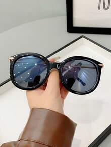 1 件女士时尚金属框架时尚眼镜适合旅行和休闲活动 - 彩色 - 查看 9