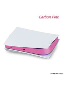 1pc Scratch-Resistant Protective Film Compatible With Disc Version Console Middle Strip Component - Pink - View 1