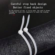 1000入組100*1.9mm自鎖尼龍束線帶,耐低溫,適用於組織各種電線 - 黑色 - 查看 8