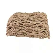 1pc 1*4m Jute Rope Net For Climbing, Ceiling Protection, Bar/Restaurant Partition, Vintage Decorative Grid, Anti-Falling Net, Rock Climbing Net, 4mm Rope Diameter, High-Altitude Net, Braided Mesh, Hanging Net - Yellow - View 5