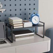 1個架子廚房架,櫥櫃下水槽收納架,廚房調料架桌面收納架 - 黑色 - 查看 5