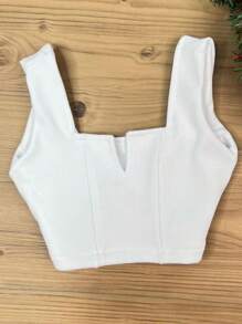 Tween Girls Denim Two-Piece Outfits - 紅白色 - 查看 2