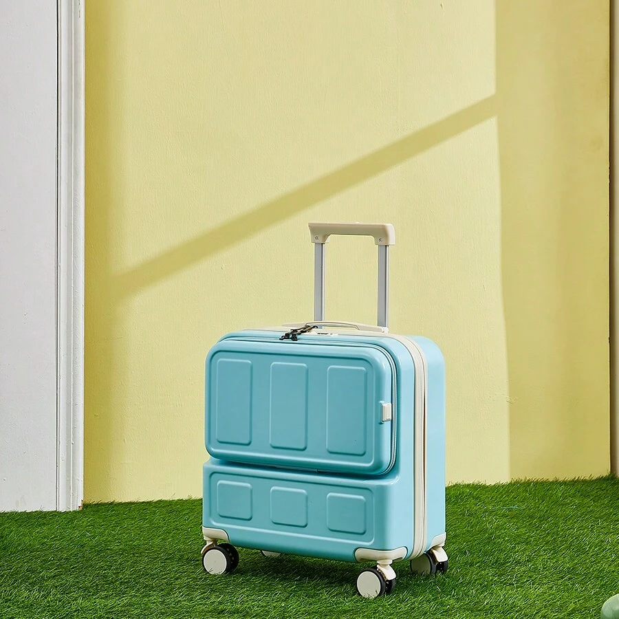 2024 Design Aluminum Frame Luggage 18 Inch Travel Trolley Luggage