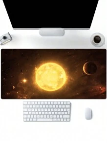 1pc Planet Pattern Anti-Skid Gaming Mouse Pad, 4 Sizes Available - Purple - View 1