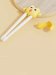 2-3歲兒童專用練習筷子,沒有手指環的虎口練習筷,幼兒學習筷子,幼兒訓練筷子 - 黃色 - 查看 1