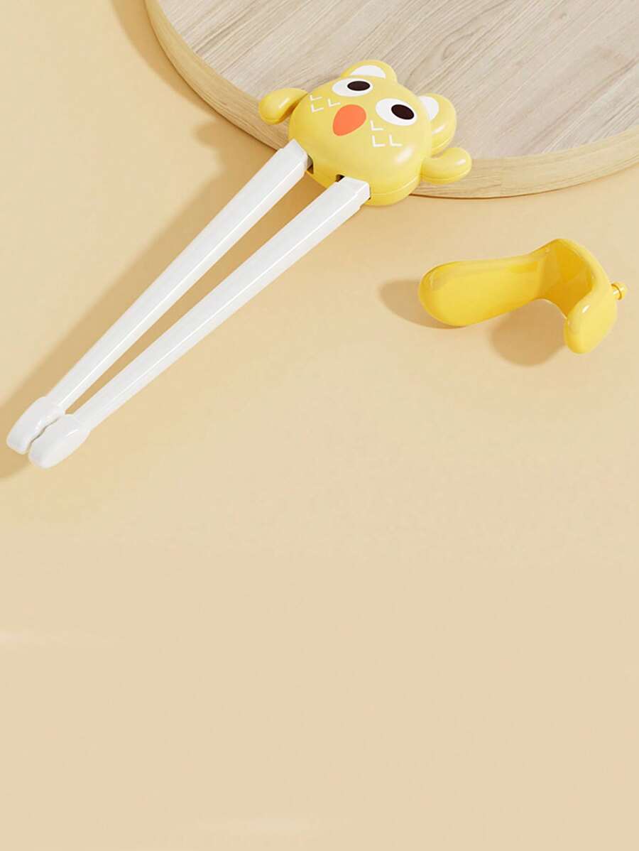 2-3歲兒童專用練習筷子,沒有手指環的虎口練習筷,幼兒學習筷子,幼兒訓練筷子 - 黃色 - 查看 1