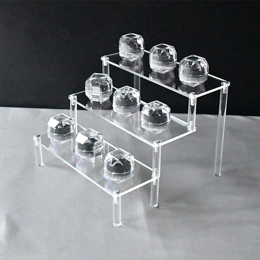 1 szt Akrylowy Półka wystawowa Dla Figurki kolekcjonerskie , Perfumy  , Biżuteria , Akcesorie , Ciasta , Rośliny