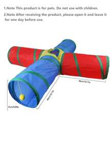 1 đường hầm mèo có thể gập lại cho mèo chơi - Nhiều màu - Xem 4